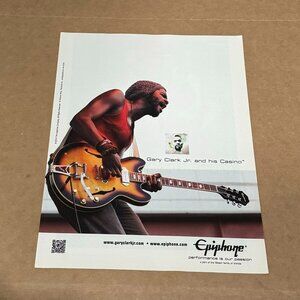 Gary Clark Jr. and his Casino - Epiphone Guitars - 2012 Print Advertisement
